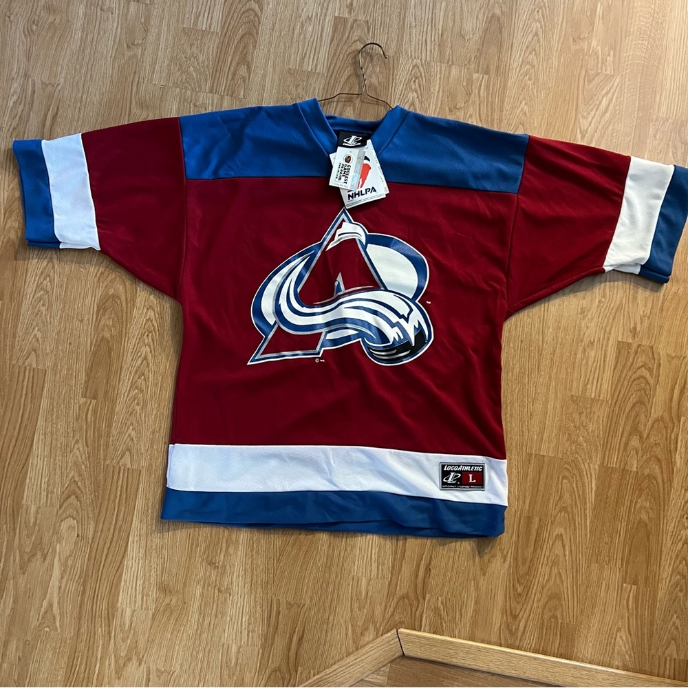 NWT Vintage 1999 Ray Bourque NHL Colorado Avalanche # 77 Hockey Jersey Size L